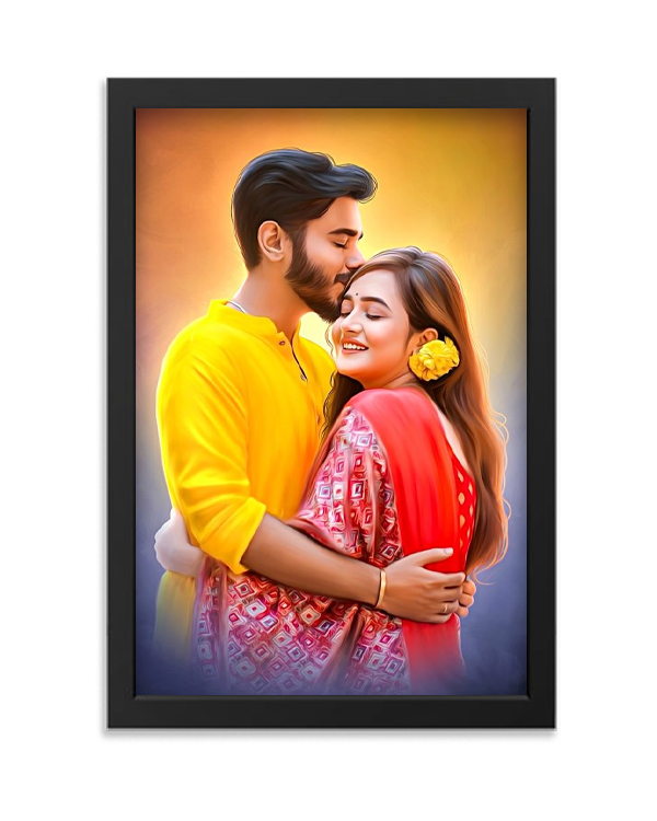 Romantic Couple Photo Frame-2 with HD Print | Zilvo